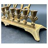 Vintage 9 Candle Brass Menorah