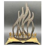 Vintage 9 Candle Brass Menorah