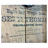 Antique Seth Thomas Ogee Shelf  8 Day Weight Clock