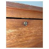 Antique Cherry 4 Drawer Wood Dresser