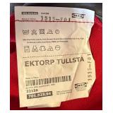 Fresca Fiesta Fabric Queen Headboard and IKEA Ektrop Tullsta Armchair
