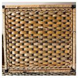 Woven Storage Baskets Bundle  - 3 Large Rectangle and 1 Square