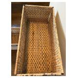 Woven Storage Baskets Bundle  - 3 Large Rectangle and 1 Square