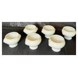 Sur La Table Porcelain Lion Head White Bowls and Ecoware White Plates