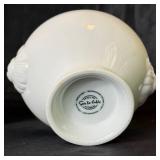 Sur La Table Porcelain Lion Head White Bowls and Ecoware White Plates