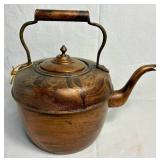 Vintage Copper Teapot Collection - 4 Teapots of Various Sizes & Styles