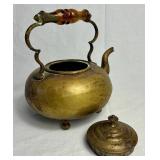 Vintage Copper Teapot Collection - 4 Teapots of Various Sizes & Styles
