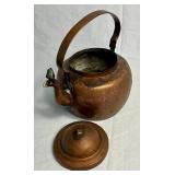 Vintage Copper Teapot Collection - 4 Teapots of Various Sizes & Styles