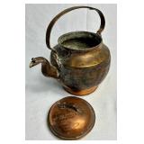 Vintage Copper Teapot Collection - 4 Teapots of Various Sizes & Styles