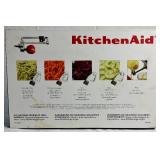 Kitchen Bundle of KitchenAid Stand Mixer Spiralizer Attachment and Stainless Steel 6 Mixing Bowls with Lids