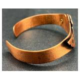 Southwestern Inspired Copper Cuff Bracelet with Thunderbird Design