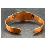 Southwestern Inspired Copper Cuff Bracelet with Thunderbird Design