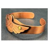 Southwestern Inspired Copper Cuff Bracelet with Thunderbird Design