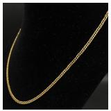Italian 14K Gold 16" Necklace - Marked 14K Italy 585