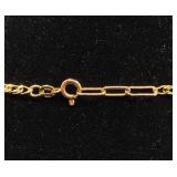 Italian 14K Gold 16" Necklace - Marked 14K Italy 585