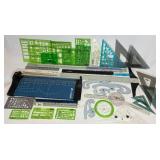 Dahle Self Sharpening 508 Personal 18" Rotary Trimmer with Aluminum T Square and Variety of Measuring Devices
