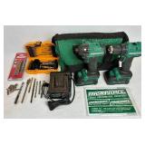 Masterforce 20 volt Cordless Brushless Drill Driver and Impact Driver Set