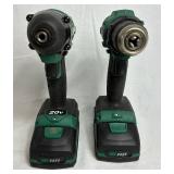 Masterforce 20 volt Cordless Brushless Drill Driver and Impact Driver Set