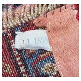 Vintage Handknotted Woven Distressed Northwest Tribal Rug 6