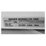 Singer Computerized Sewing Machine Model 7462 with Material & Sewing Supplies