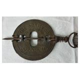 Antique Ornate Victorian Cast Iron Fireplace Cover Grate and Diamond 6 Inch Cast Iron Stove Pipe Damper