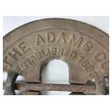 Antique Ornate Victorian Cast Iron Fireplace Cover Grate and Diamond 6 Inch Cast Iron Stove Pipe Damper