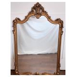 Antique Ornate Gold Gilt Wall Mirror