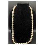 Vintage Jewelry Selection with Faux Pearl Necklaces, Cameos, Pins and Long Gloves