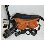 Olympus Lenses and Benro Monopod Bundle