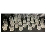 Royal Highlights Crystal Highball Tumblers and Old Fashioned Glassses by Princess House