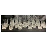 Royal Highlights Crystal Highball Tumblers and Old Fashioned Glassses by Princess House