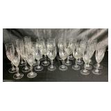 Royal Highlights Crystal Champagne and Wine Glasses by Princess House