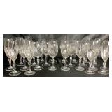 Royal Highlights Crystal Champagne and Wine Glasses by Princess House