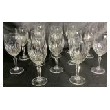 Royal Highlights Crystal Champagne and Wine Glasses by Princess House
