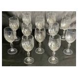 Royal Highlights Crystal Champagne and Wine Glasses by Princess House