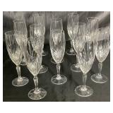 Royal Highlights Crystal Champagne and Wine Glasses by Princess House