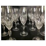 Royal Highlights Crystal Champagne and Wine Glasses by Princess House
