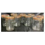 Large Le Parfait Super Glass Preserving Jars Bundle