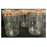 Large Le Parfait Super Glass Preserving Jars Bundle