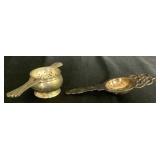 Collection of Antique Silver Plate Serving & Kitchen Pieces
