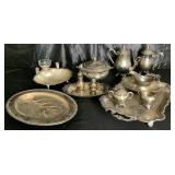 Bundle of SilverPlated Serving Dishes