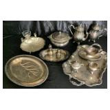 Bundle of SilverPlated Serving Dishes