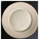 Lenox Gold Leaf Hayworth Porcelain Fine China Set - Cream Colored Ivory with Gold Trim