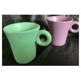 Set of 4 Vintage Signed Luna Garcia Studio Pottery Mugs
