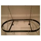 Gourmet Kitchen Hanging Pot/Pan Rack with Hooks