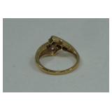 14k Yellow Gold Diamond Engagement Ring