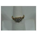 10k Yellow Gold Ladies Diamond Ring