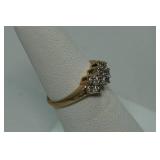 10k Yellow Gold Ladies Diamond Ring