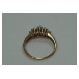 10k Yellow Gold Ladies Diamond Ring