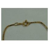14k Yellow Gold Box Link Bracelet